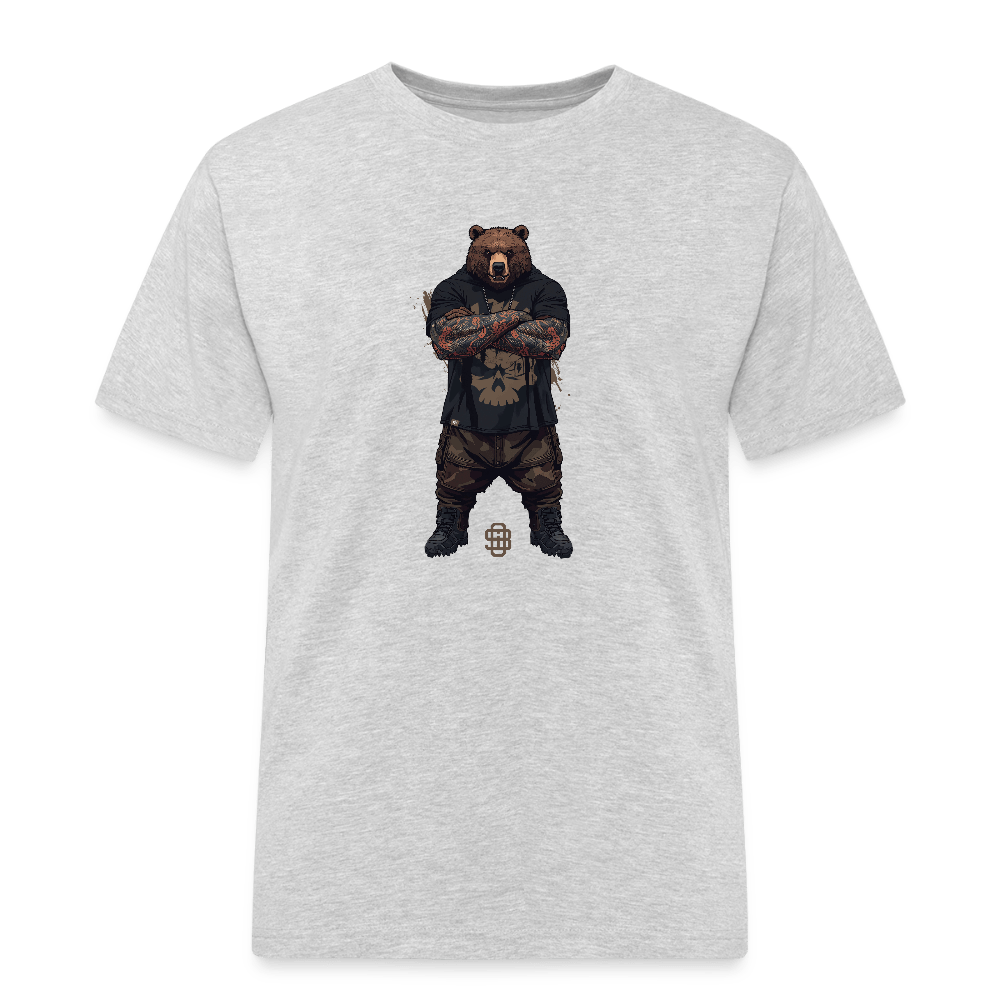 Spreadconnect Männer Workwear T-Shirt Grau meliert / S Flex Bear - Männer Workwear T-Shirt E-Bike-Community