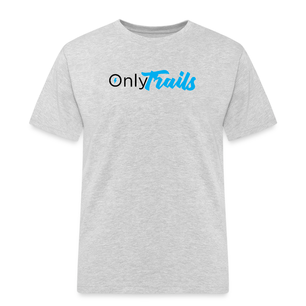 Spreadconnect Männer Workwear T-Shirt Grau meliert / S Onlytrails - Logo Groß - Männer Workwear T-Shirt E-Bike-Community