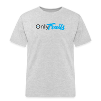Spreadconnect Männer Workwear T-Shirt Grau meliert / S Onlytrails - Logo Groß - Männer Workwear T-Shirt E-Bike-Community