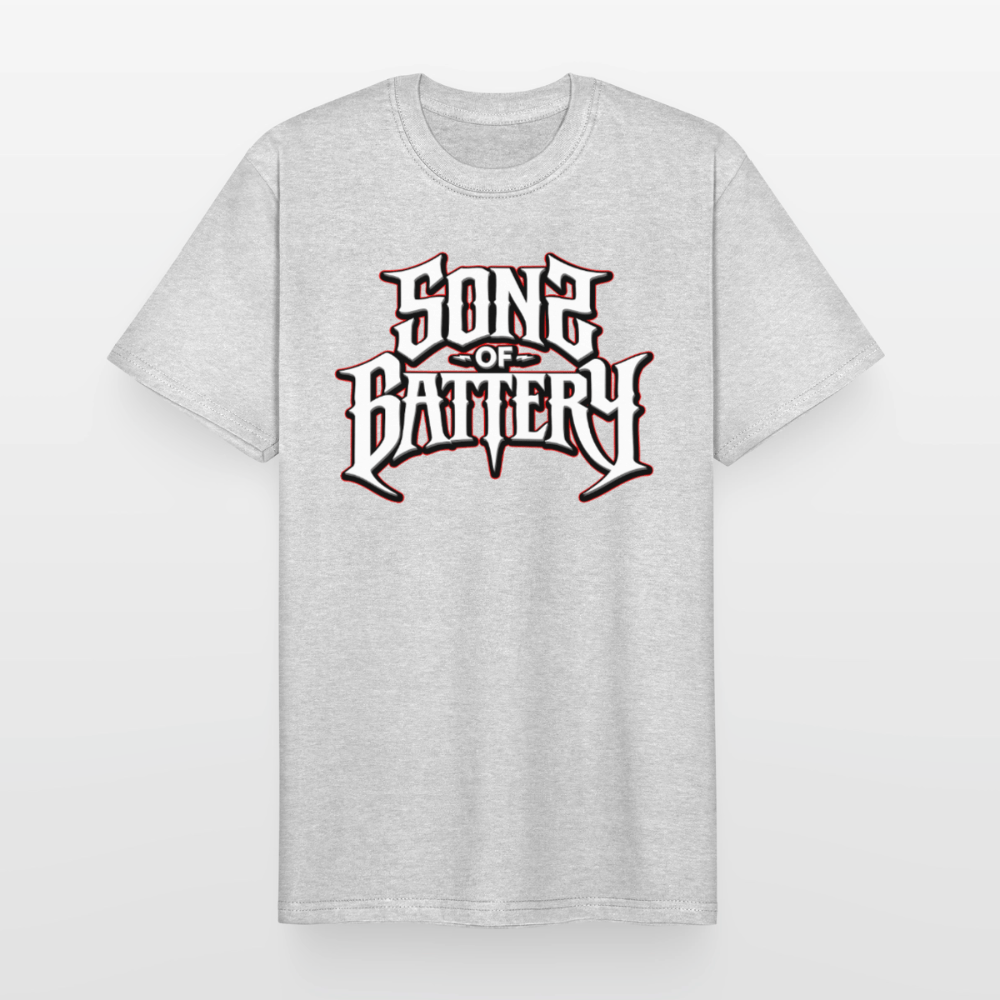 Spreadconnect Männer Workwear T-Shirt Grau meliert / S Sons of Battery 2 - Russell Workwear T-Shirt E-Bike-Community