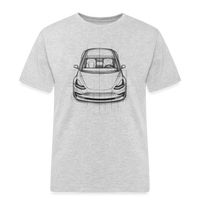 Spreadconnect Männer Workwear T-Shirt Grau meliert / S Tesla Model Y Shirt - Männer Workwear T-Shirt E-Bike-Community