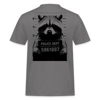 Spreadconnect Männer Workwear T-Shirt Grau / S Freches Capybara - Gegner Waschbär - Männer Workwear T-Shirt E-Bike-Community