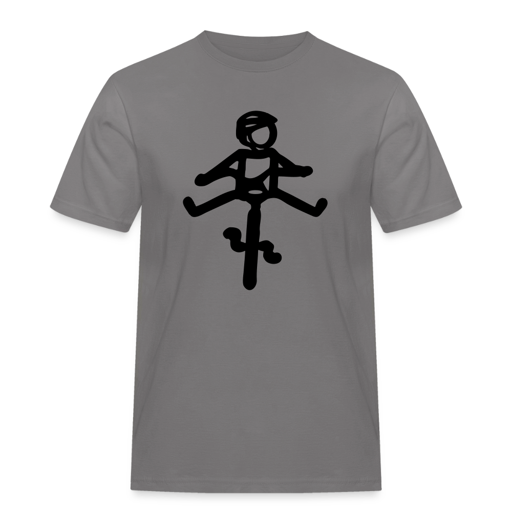 Spreadconnect Männer Workwear T-Shirt Grau / S HELMut -  Workwear T-Shirt E-Bike-Community