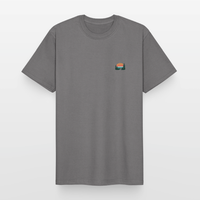 Spreadconnect Männer Workwear T-Shirt Grau / S Memories Made between Trails - Männer Workwear T-Shirt E-Bike-Community