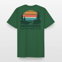 Spreadconnect Männer Workwear T-Shirt Memories Made between Trails - Männer Workwear T-Shirt E-Bike-Community