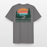 Spreadconnect Männer Workwear T-Shirt Memories Made between Trails - Männer Workwear T-Shirt E-Bike-Community