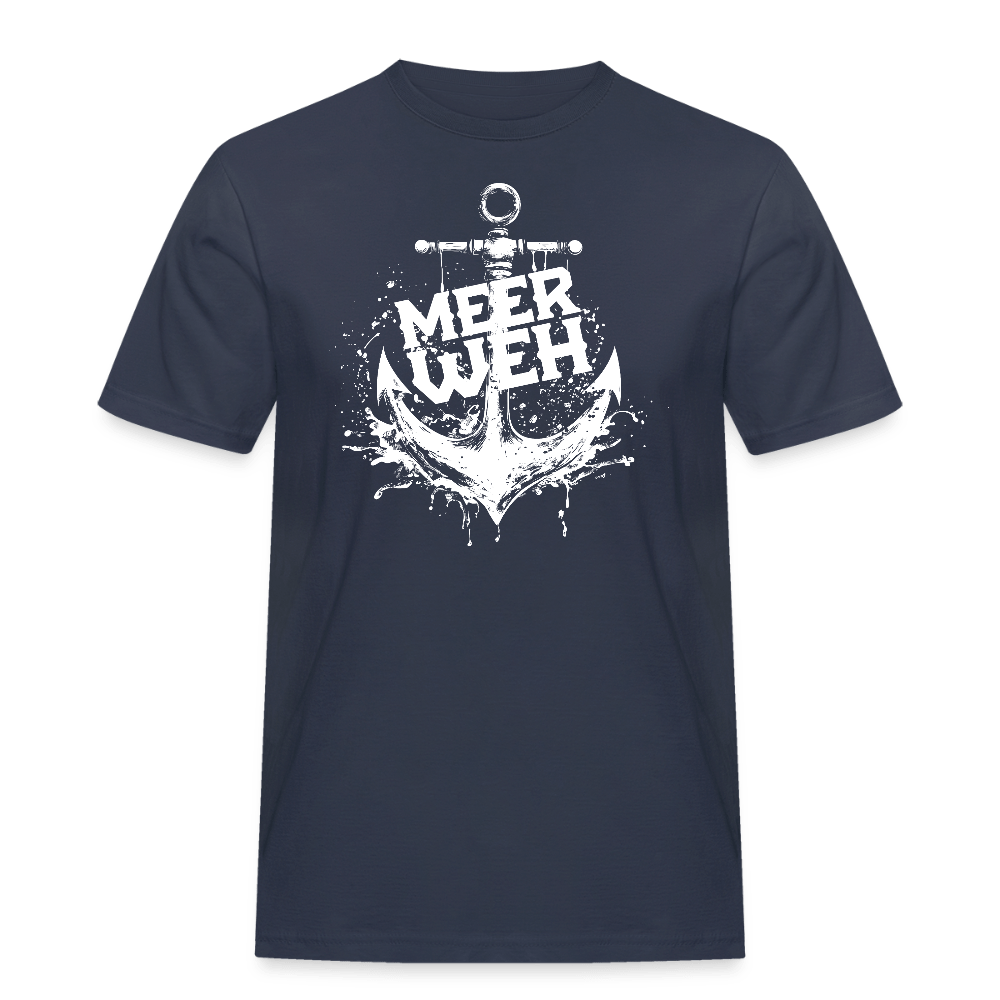 Spreadconnect Männer Workwear T-Shirt Navy / S Meerweh Shirt - Männer Workwear T-Shirt E-Bike-Community