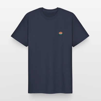 Spreadconnect Männer Workwear T-Shirt Navy / S Memories Made between Trails - Männer Workwear T-Shirt E-Bike-Community