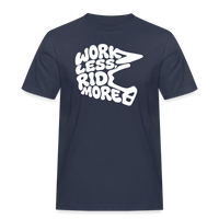 Spreadconnect Männer Workwear T-Shirt Navy / S WORK LESS, RIDE MORE - Männer Workwear T-Shirt E-Bike-Community