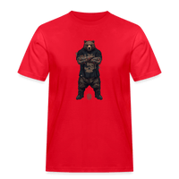 Spreadconnect Männer Workwear T-Shirt Rot / S Flex Bear - Männer Workwear T-Shirt E-Bike-Community