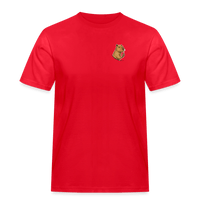 Spreadconnect Männer Workwear T-Shirt Rot / S Freches Capybara - Männer Workwear T-Shirt E-Bike-Community
