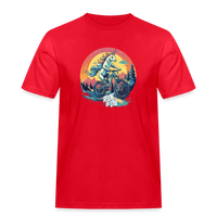 Spreadconnect Männer Workwear T-Shirt Rot / S Ride or Die Einhorn Mountainbike Männer Workwear T-Shirt E-Bike-Community