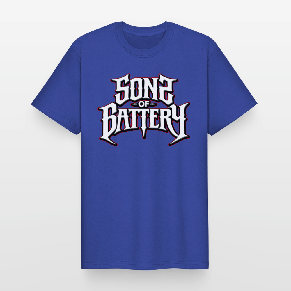 Spreadconnect Männer Workwear T-Shirt Royalblau / S Sons of Battery 2 - Russell Workwear T-Shirt E-Bike-Community
