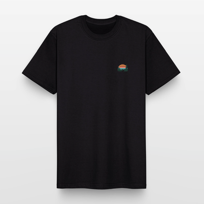 Spreadconnect Männer Workwear T-Shirt Schwarz / S Memories Made between Trails - Männer Workwear T-Shirt E-Bike-Community
