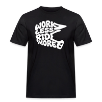 Spreadconnect Männer Workwear T-Shirt Schwarz / S WORK LESS, RIDE MORE - Männer Workwear T-Shirt E-Bike-Community