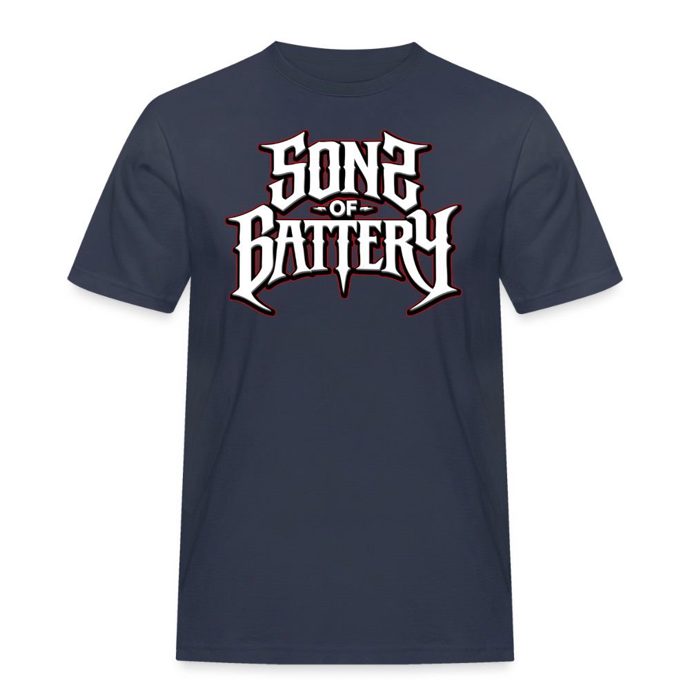Spreadconnect Männer Workwear T-Shirt Sons of Battery 2 - Russell Workwear T-Shirt E-Bike-Community