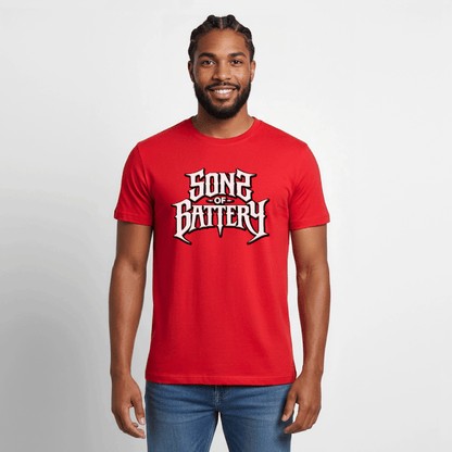 Spreadconnect Männer Workwear T-Shirt Sons of Battery 2 - Russell Workwear T-Shirt E-Bike-Community