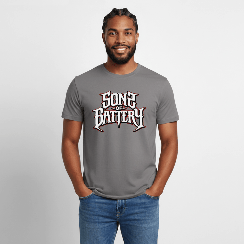 Spreadconnect Männer Workwear T-Shirt Sons of Battery 2 - Russell Workwear T-Shirt E-Bike-Community