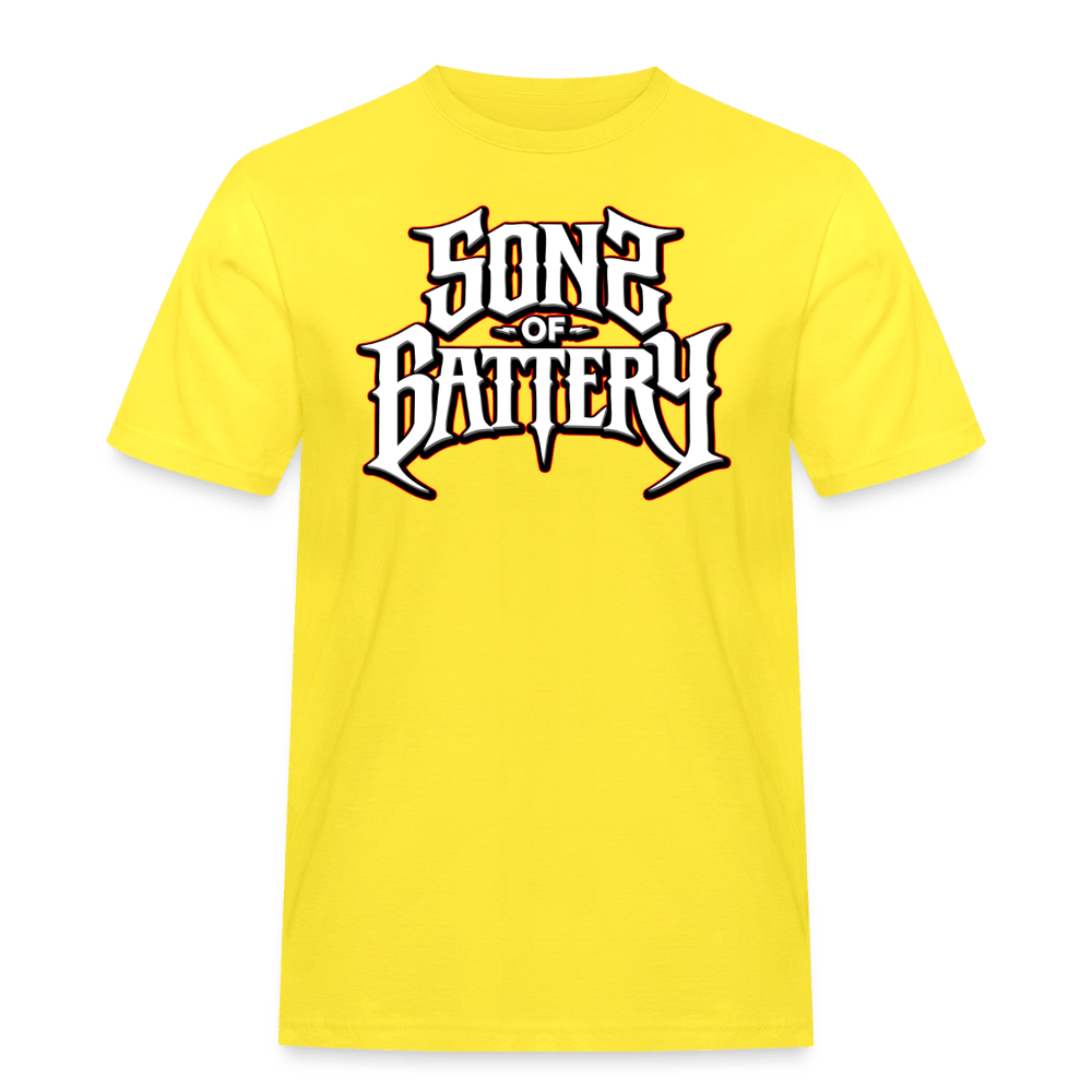 Spreadconnect Männer Workwear T-Shirt Sons of Battery 2 - Russell Workwear T-Shirt E-Bike-Community