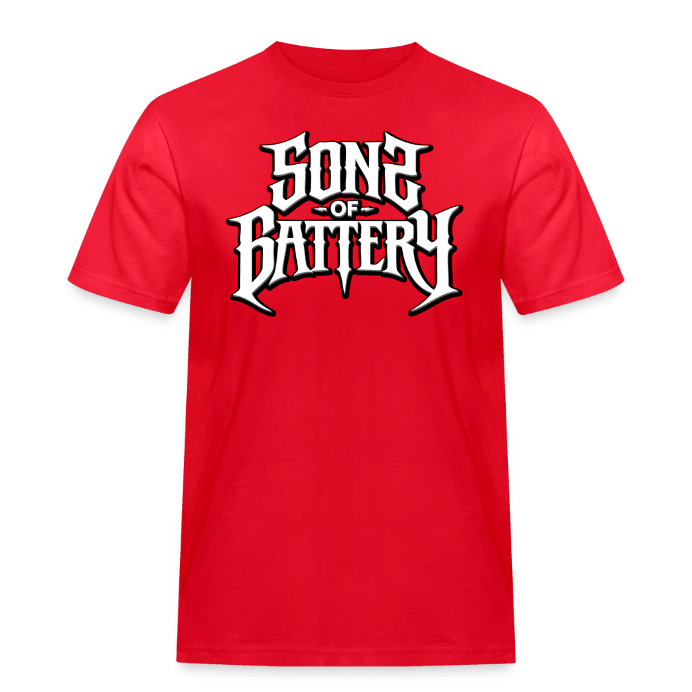 Spreadconnect Männer Workwear T-Shirt Sons of Battery 2 - Russell Workwear T-Shirt E-Bike-Community