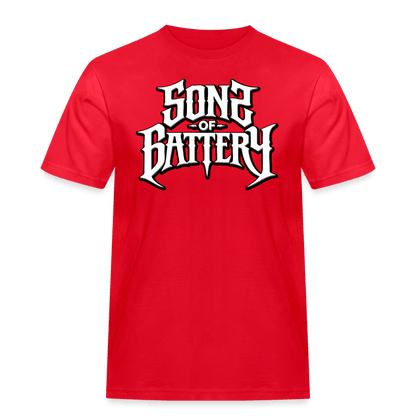 Spreadconnect Männer Workwear T-Shirt Sons of Battery 2 - Russell Workwear T-Shirt E-Bike-Community