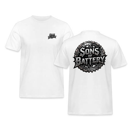 Spreadconnect Männer Workwear T-Shirt SONS OF BATTERY - STEEL - Männer Workwear T-Shirt E-Bike-Community