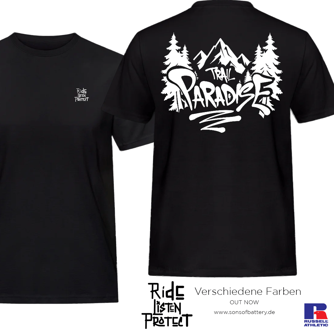Spreadconnect Männer Workwear T-Shirt Trail-Paradise - MännerT-Shirt E-Bike-Community