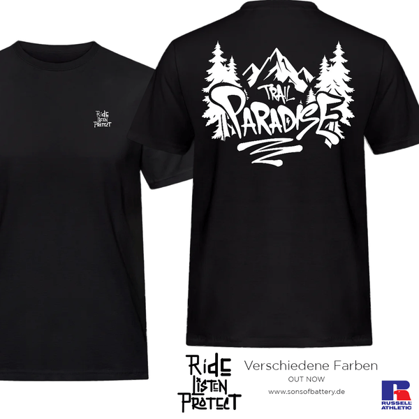 Spreadconnect Männer Workwear T-Shirt Trail-Paradise - MännerT-Shirt E-Bike-Community