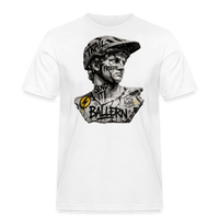 Spreadconnect Männer Workwear T-Shirt Weiß / S BALLERN! - ANCIENT - Männer Workwear T-Shirt E-Bike-Community