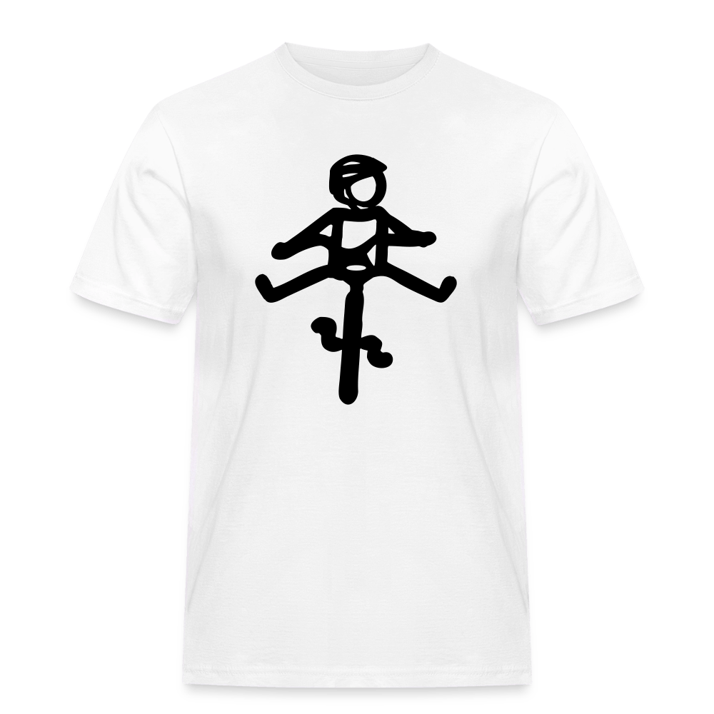 Spreadconnect Männer Workwear T-Shirt Weiß / S HELMut -  Workwear T-Shirt E-Bike-Community