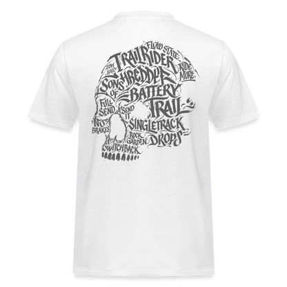 Spreadconnect Männer Workwear T-Shirt Weiß / S SKULLHEAD ANCIENT SOB - Männer Workwear T-Shirt E-Bike-Community
