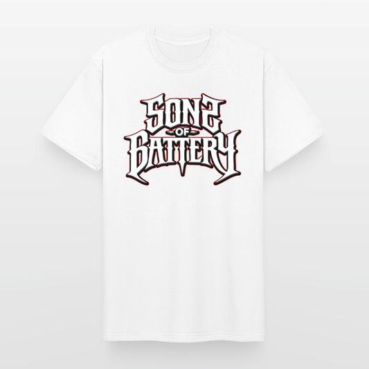 Spreadconnect Männer Workwear T-Shirt Weiß / S Sons of Battery 2 - Russell Workwear T-Shirt E-Bike-Community