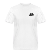 Spreadconnect Männer Workwear T-Shirt Weiß / S SONS OF BATTERY - STEEL - Männer Workwear T-Shirt E-Bike-Community