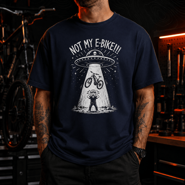 Spreadconnect Oversized Heavyweight Unisex T-Shirt Aliens Stole My E-Bike – Oversized Unisex T-Shirt E-Bike-Community