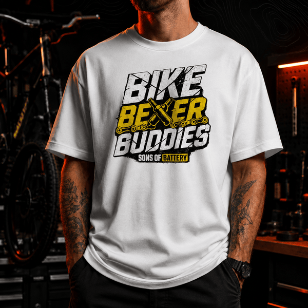 Spreadconnect Oversized Heavyweight Unisex T-Shirt BBB 26 Bike Beer Buddies – Oversized Unisex T-Shirt E-Bike-Community