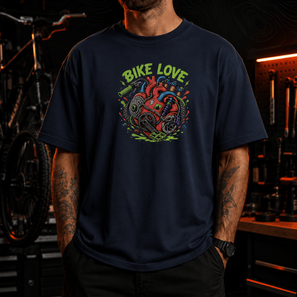 Spreadconnect Oversized Heavyweight Unisex T-Shirt Bike Love – Oversized Unisex T-Shirt E-Bike-Community