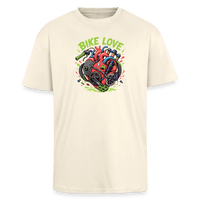 Spreadconnect Oversized Heavyweight Unisex T-Shirt Creme / XS BIKE LOVE - Oversized Heavyweight Unisex T-Shirt E-Bike-Community