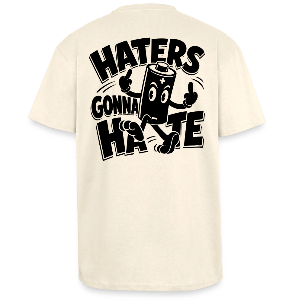 Spreadconnect Oversized Heavyweight Unisex T-Shirt Creme / XS HATERS GONNA HATE VINTAGE - Oversized Heavyweight Unisex T-Shirt E-Bike-Community