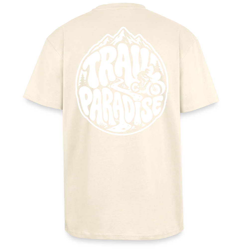 Spreadconnect Oversized Heavyweight Unisex T-Shirt Creme / XS TRAIL PARADISE 26 - Oversized Heavyweight Unisex T-Shirt E-Bike-Community