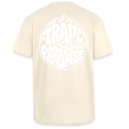 Spreadconnect Oversized Heavyweight Unisex T-Shirt Creme / XS TRAIL PARADISE 26 - Oversized Heavyweight Unisex T-Shirt E-Bike-Community