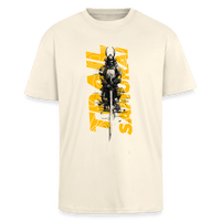 Spreadconnect Oversized Heavyweight Unisex T-Shirt Creme / XS Trail Samurai - Front - Oversized Heavyweight BYB Unisex T-Shirt E-Bike-Community