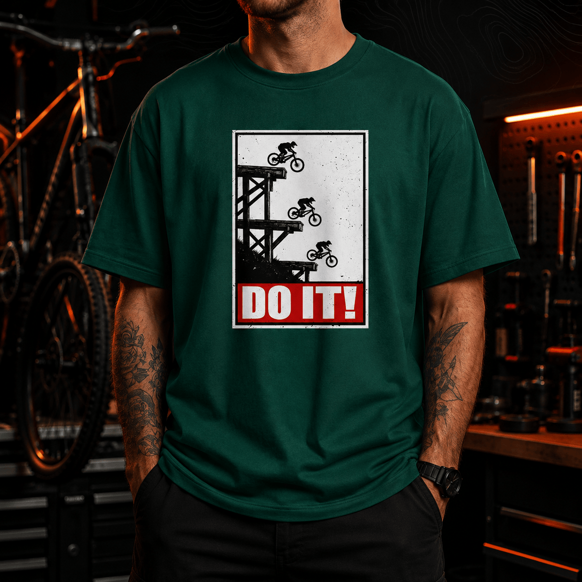 Spreadconnect Oversized Heavyweight Unisex T-Shirt DO IT! – Oversized Unisex T-Shirt E-Bike-Community