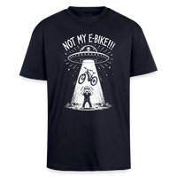 Spreadconnect Oversized Heavyweight Unisex T-Shirt French Navy / XS ALIENS STOLE MY E-BIKE - Oversized Heavyweight Unisex T-Shirt E-Bike-Community