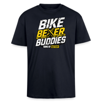 Spreadconnect Oversized Heavyweight Unisex T-Shirt French Navy / XS BBB 26 Bike Beer Buddies - Oversized Heavyweight Unisex T-Shirt E-Bike-Community