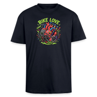 Spreadconnect Oversized Heavyweight Unisex T-Shirt French Navy / XS BIKE LOVE - Oversized Heavyweight Unisex T-Shirt E-Bike-Community