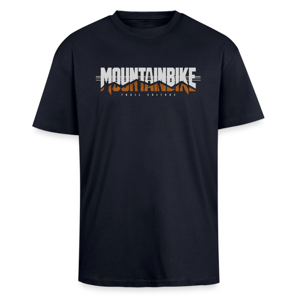Spreadconnect Oversized Heavyweight Unisex T-Shirt French Navy / XS MOUNTAINBIKE TRAIL CULTURE - Oversized Heavyweight Unisex T-Shirt E-Bike-Community