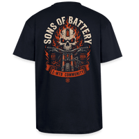 Spreadconnect Oversized Heavyweight Unisex T-Shirt French Navy / XS SOB Com - Oversized Heavyweight Unisex T-Shirt E-Bike-Community