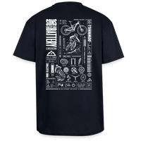 Spreadconnect Oversized Heavyweight Unisex T-Shirt French Navy / XS SONS OF BATTERY - FULL POWER - Oversized Heavyweight Unisex T-Shirt E-Bike-Community