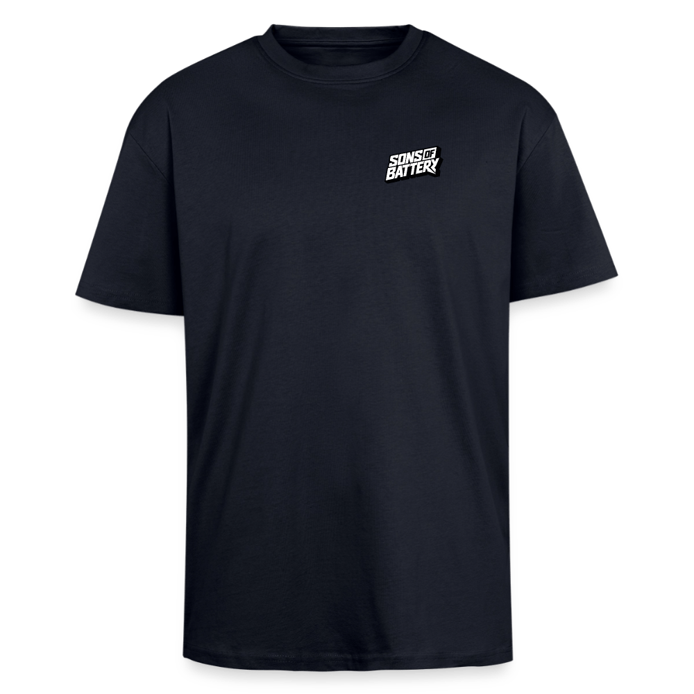 Spreadconnect Oversized Heavyweight Unisex T-Shirt French Navy / XS Sons of Battery Logo 26 - Oversized Heavyweight Unisex T-Shirt E-Bike-Community