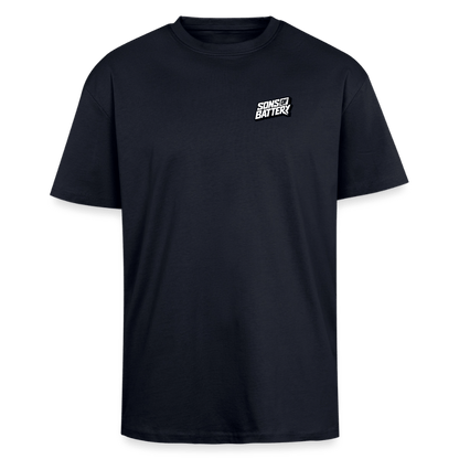 Spreadconnect Oversized Heavyweight Unisex T-Shirt French Navy / XS Sons of Battery Logo 26 - Oversized Heavyweight Unisex T-Shirt E-Bike-Community